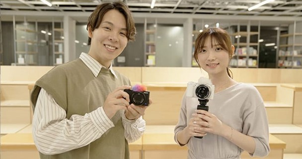 数字生活内容创作者高泽けーすけ和Vlog相机产品企划人员北泽英里