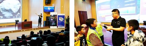 麦穗老师-《科幻中的科普》讲座                    麦穗老师与小观众互动