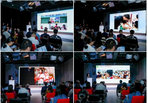 来自四所大学的大学生志愿者代表分享所见所闻