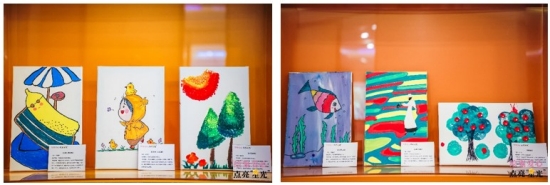 孩子们的义拍画作