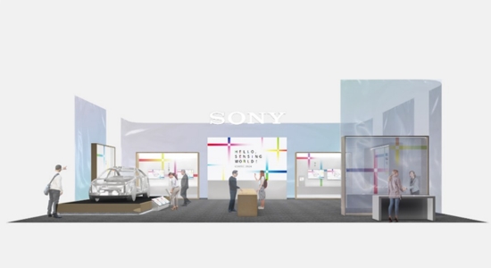 索尼展位图片
