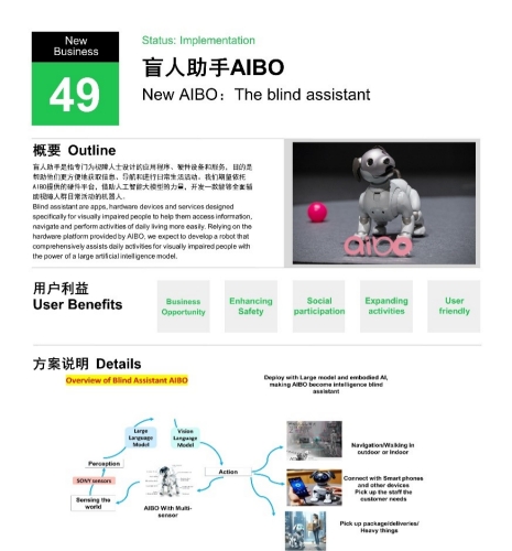 “盲人助手AIBO”介绍图