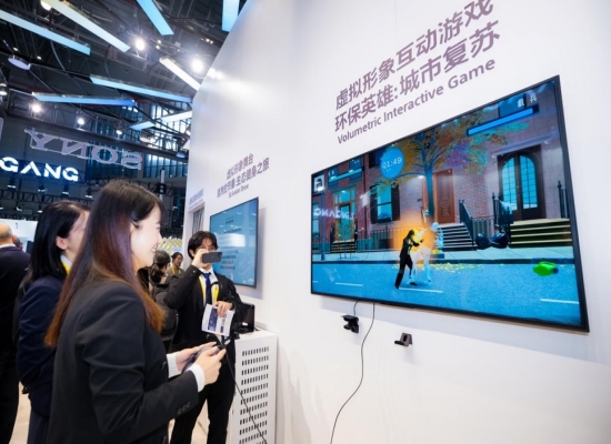 参观者使用自己的3D虚拟形象进行游戏体验