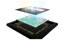 SPAD ToF式距离传感器的堆栈式结构(顶部:SPAD像素,底部:测距处理电路)